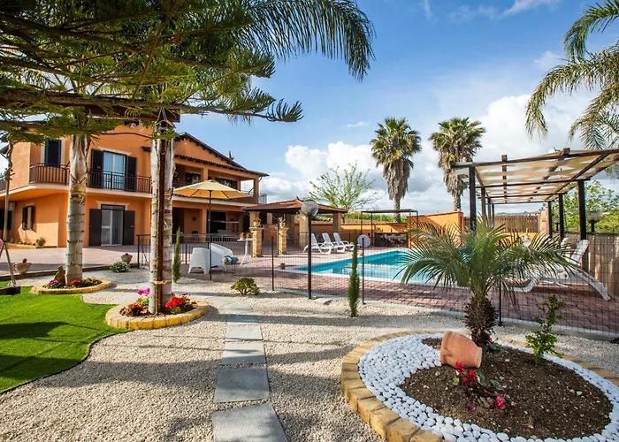 Villa Gioiosa Vacation In Sicily A Child Friendly Villa With Private Fenced Pool & Hydro-Massage